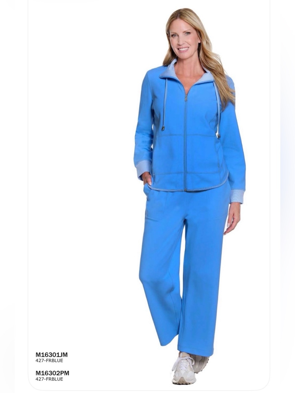 Multiples jacket reversible French blue